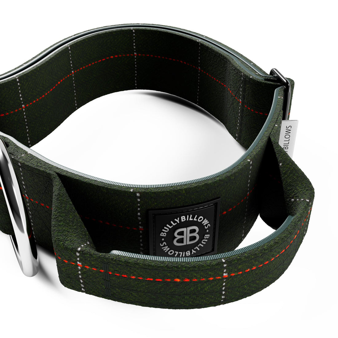 featured image of 5cm Tweed Combat® Collar | With Handle & Secure Clip - Forest Green