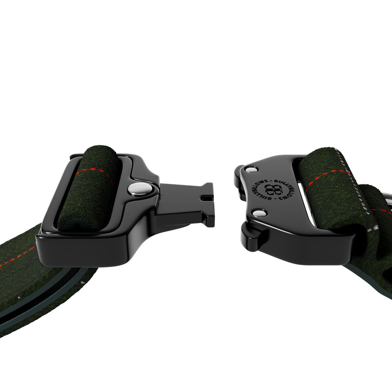 5cm Tweed Combat® Collar | With Handle & Secure Clip - Forest Green