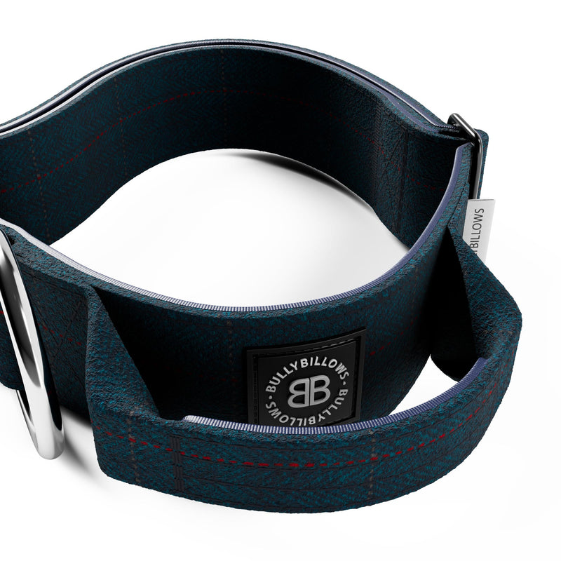 5cm Tweed Combat® Collar | With Handle & Secure Clip - Midnight Blue