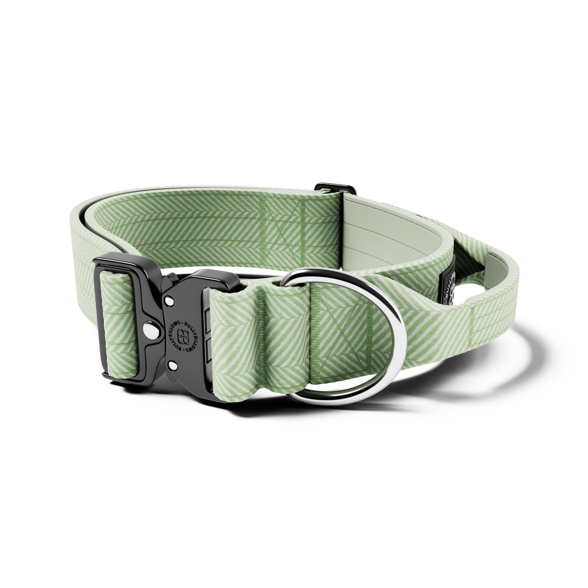5cm Herringbone Combat® Collar Handle & Secure Clip Mint Green