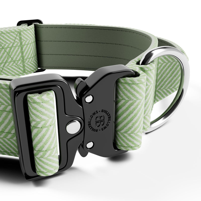 5cm Herringbone Combat® Collar | With Handle & Secure Clip - Mint Green