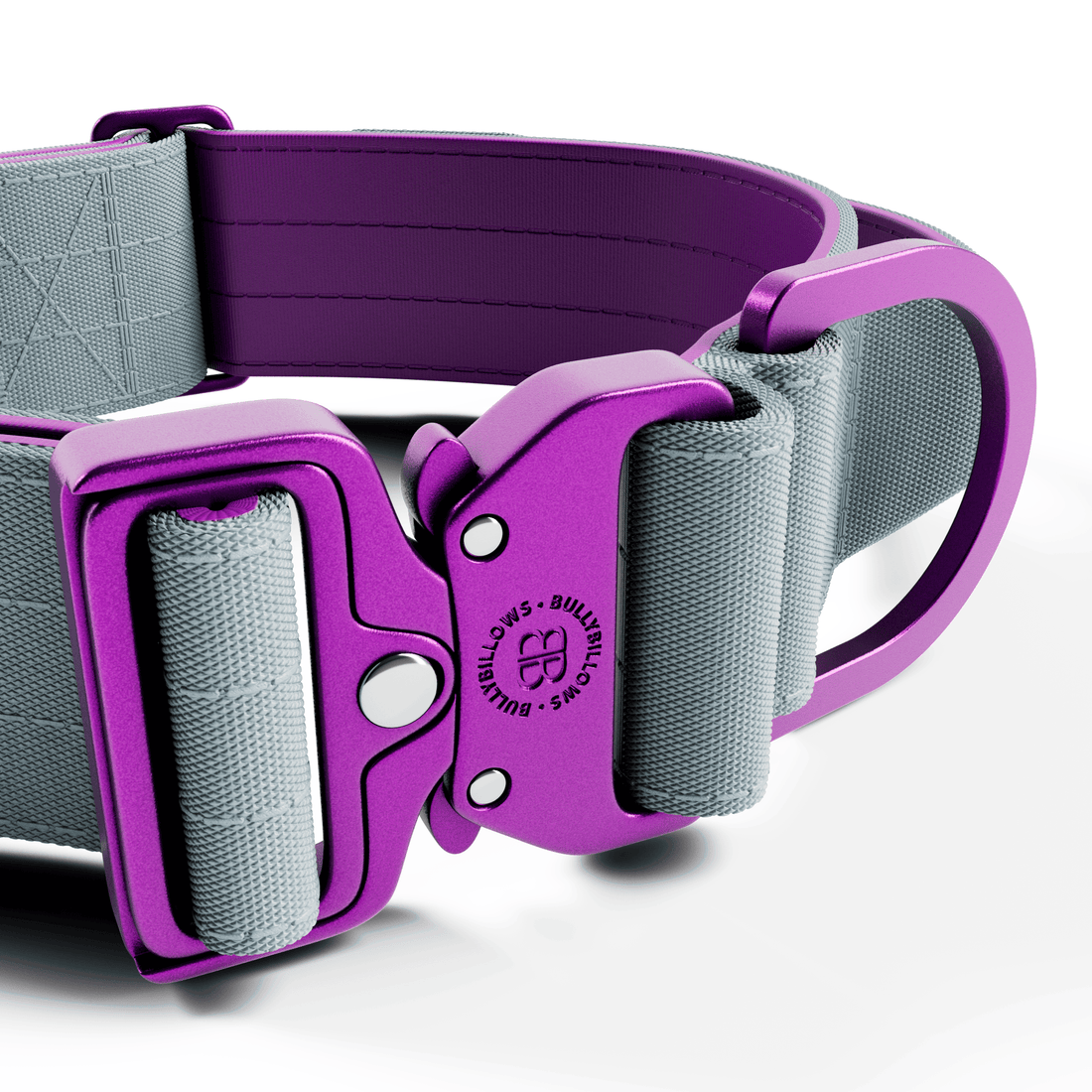 featured image of 5cm Lighter Combat® Collar | With Handle Secure Clip - Purple x Metal Grey