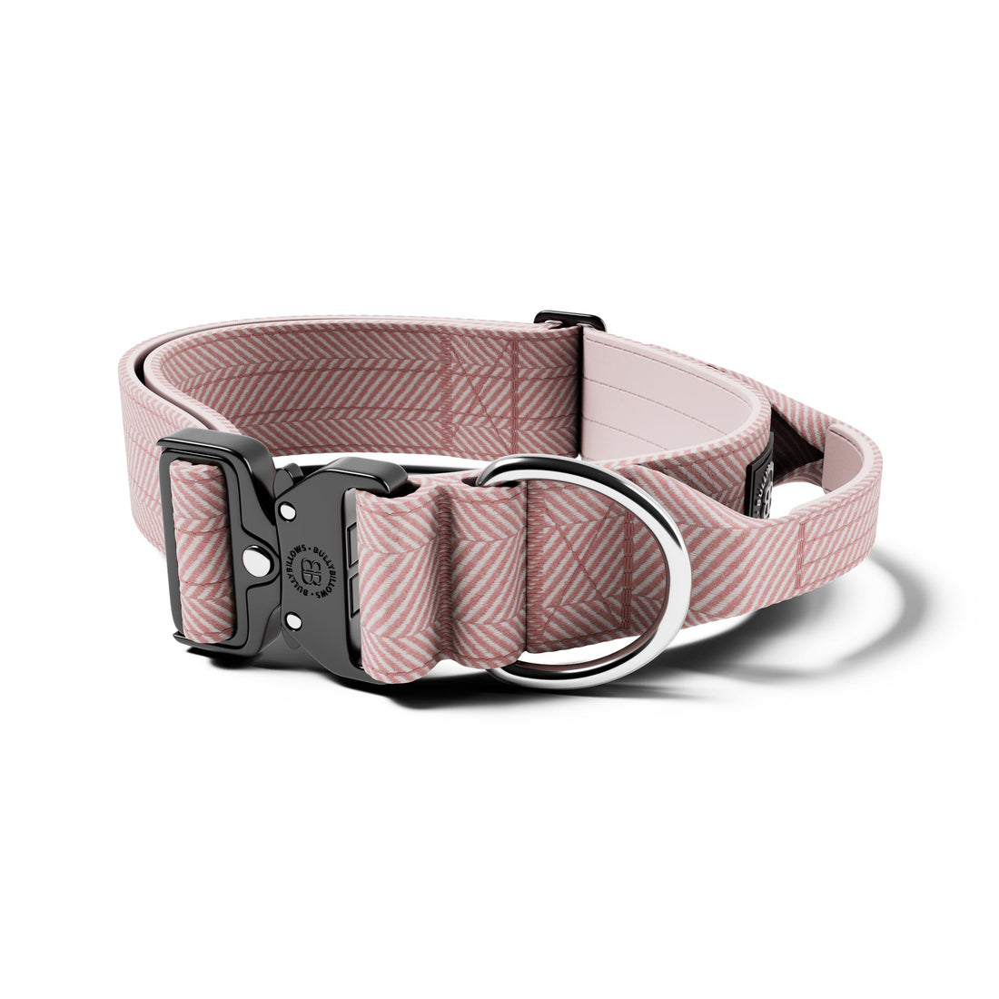 featured image of 5cm Herringbone Combat® Collar | With Handle & Secure Clip - Soft Pink