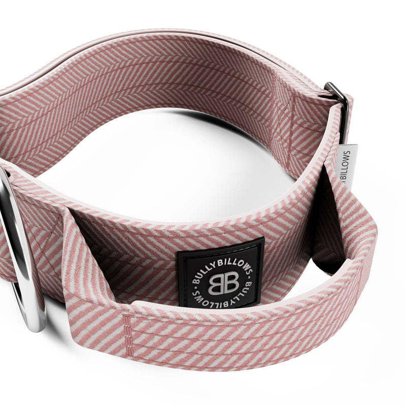 5cm Herringbone Combat® Collar | With Handle & Secure Clip - Soft Pink