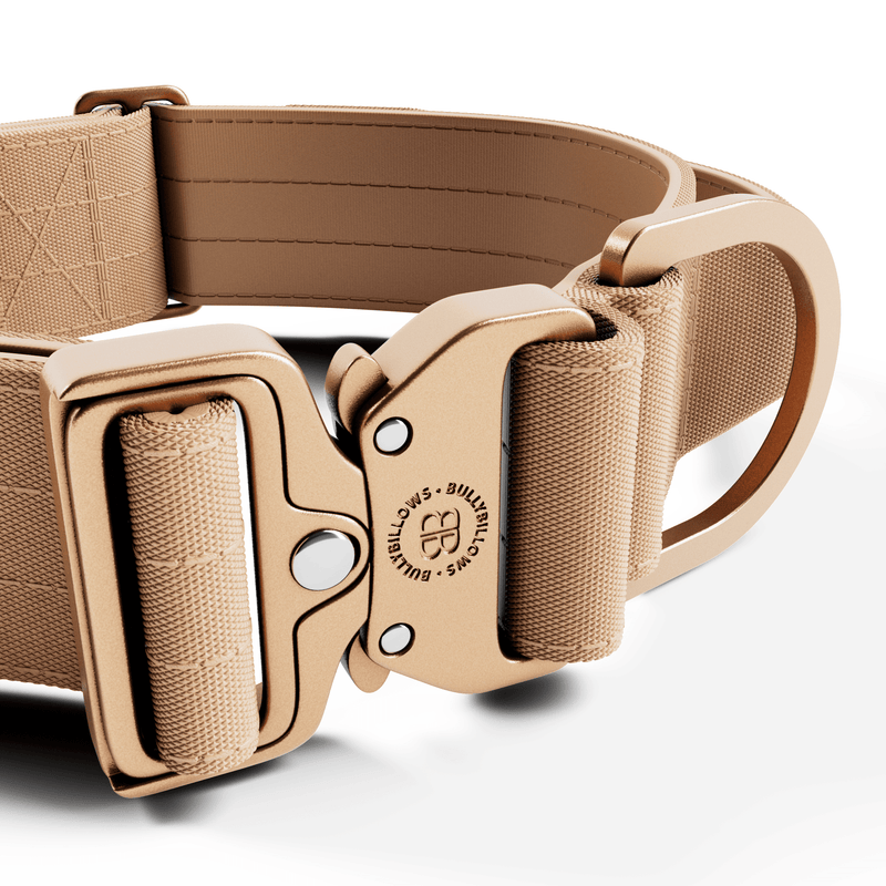 5cm Lighter Combat® Collar | With Handle Secure Clip - Tan x Tan