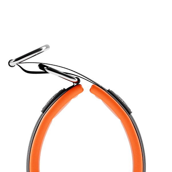 4cm Slip on Collar | Foam Padded - Black x Orange