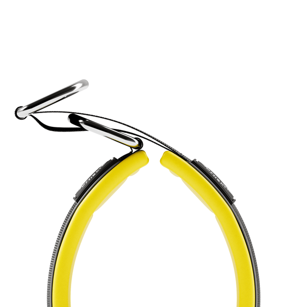 4cm Slip on Collar | Foam Padded - Black x Yellow