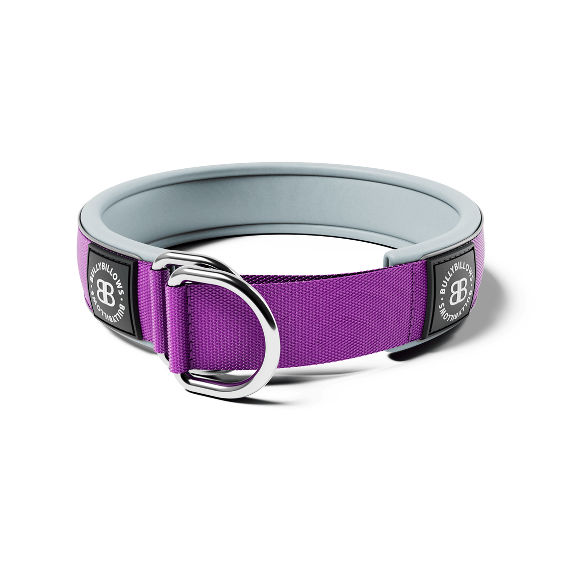 featured image of 5cm Slip on Collar | Foam Padded - Purple x Metal Grey