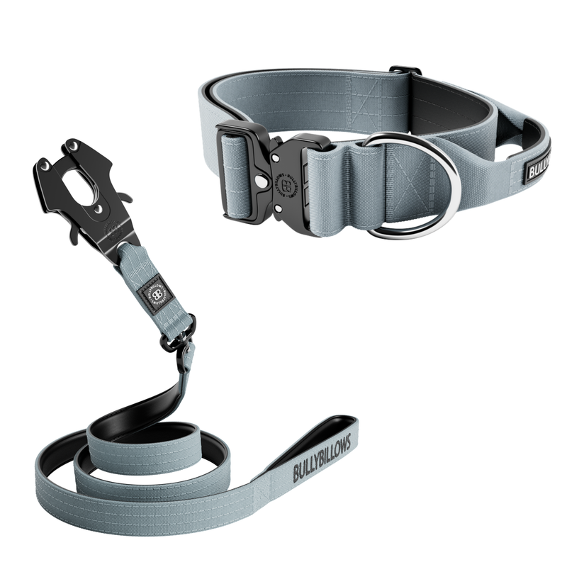 5cm Combat® Collar & Swivel Combat Lead Bundle - Metal Grey