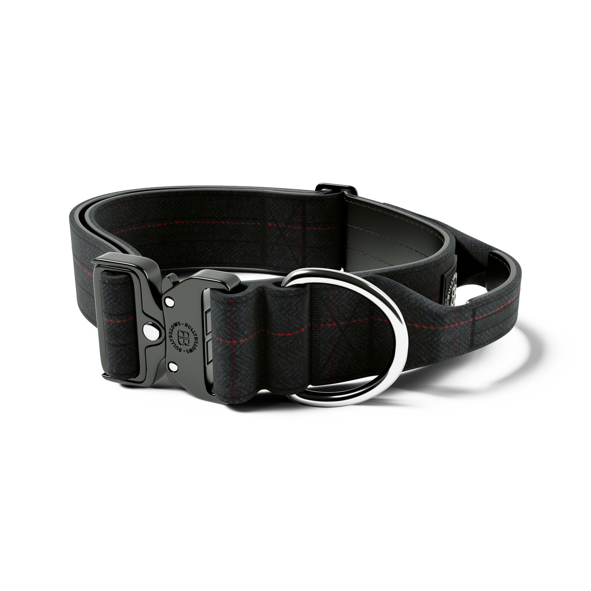 5cm Tweed Combat® Collar | With Handle & Rated Clip - Charcoal Black ...