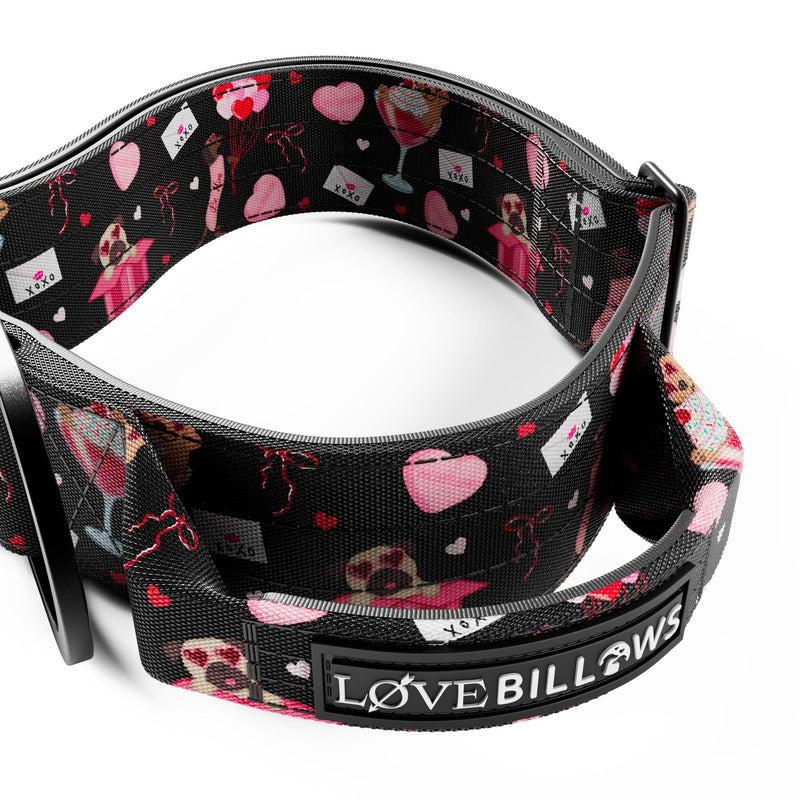 Power Love 5cm Collar and Lead Bundle - Black