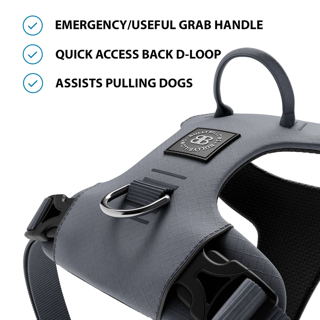 featured image of Air Harness | Anti-Pull & With Handle - Grey