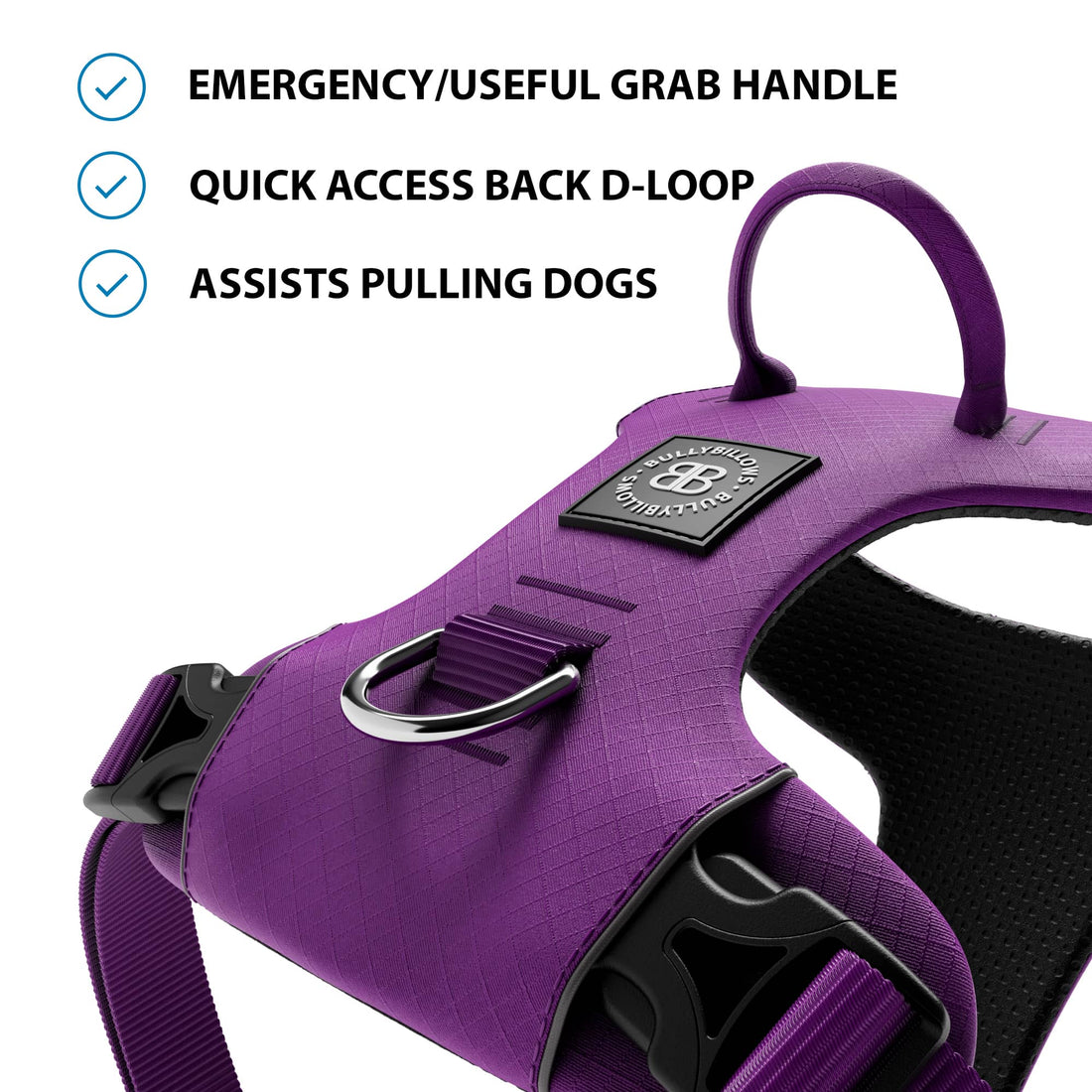 featured image of Air Harness | Anti-Pull & With Handle - Purple