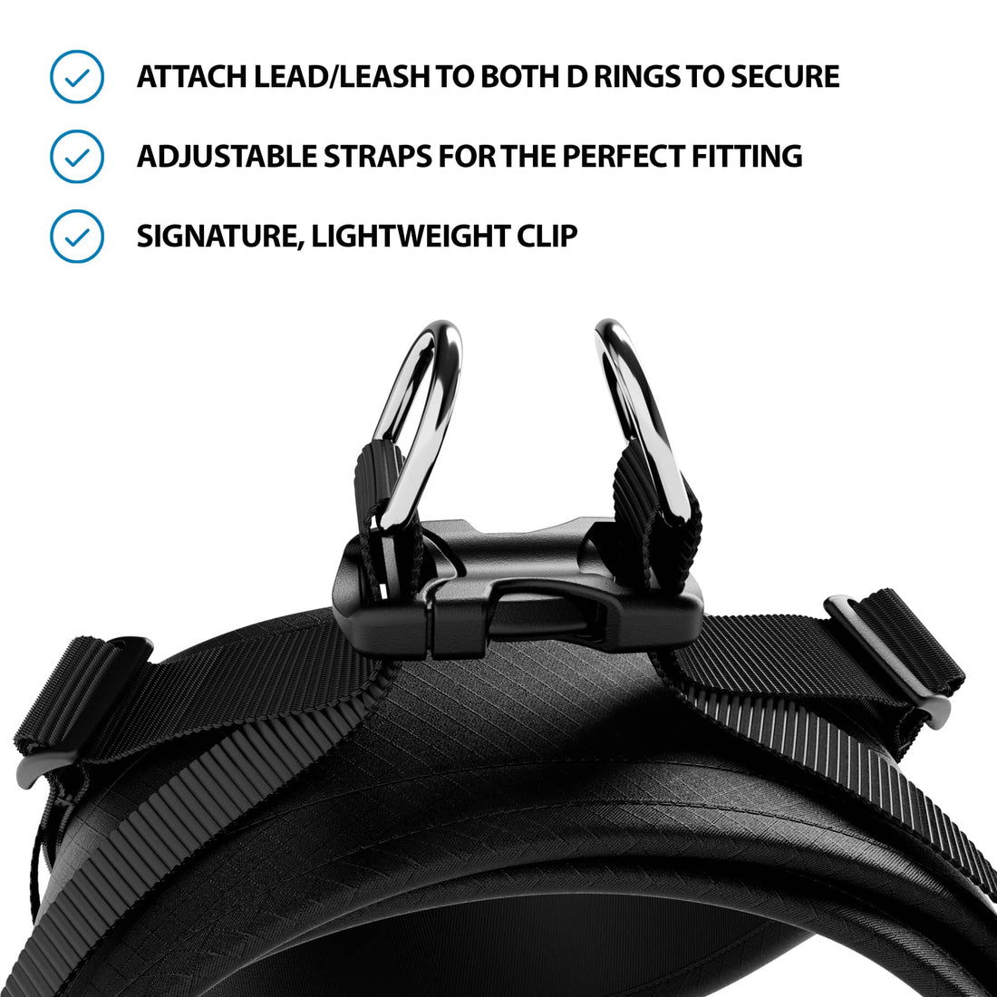 featured image of Boomerang Harness - XS-M Breeds - Black