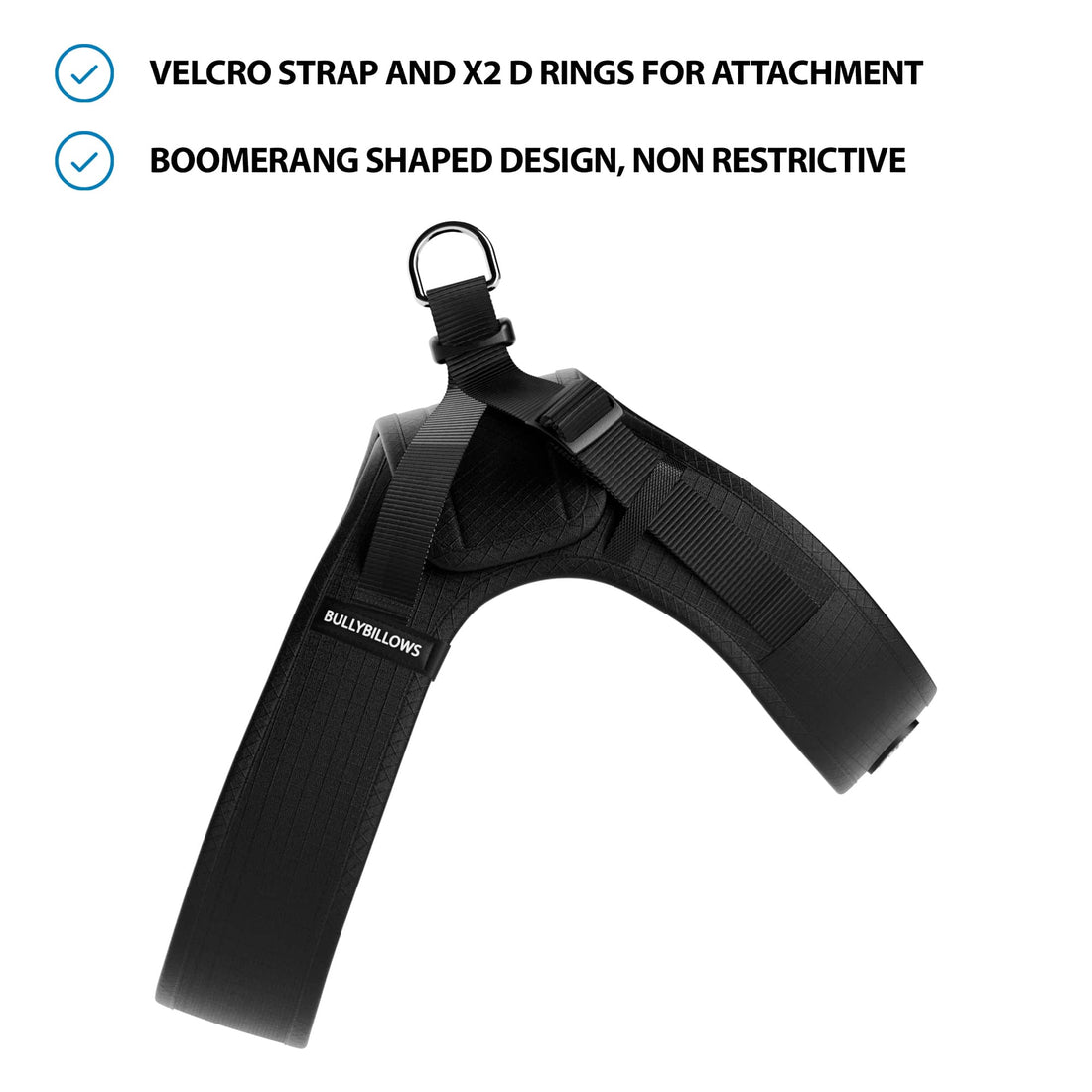 featured image of Boomerang Harness - XS-M Breeds - Black