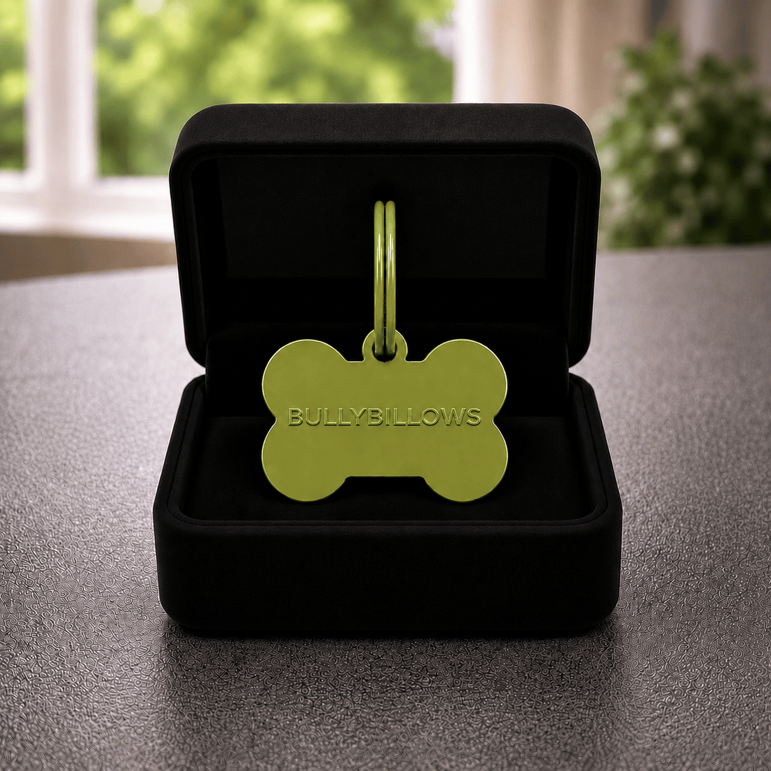 DOG COLLAR ID BONE TAG FOR HARNESS & COLLAR
