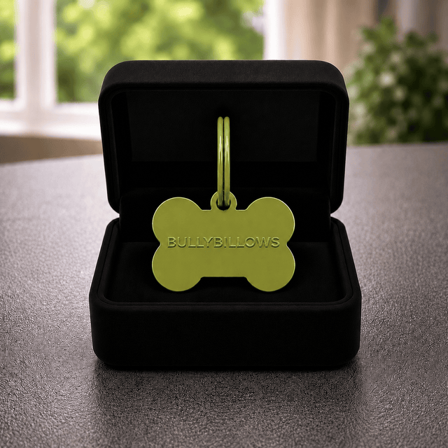 DOG COLLAR ID BONE TAG FOR HARNESS & COLLAR 