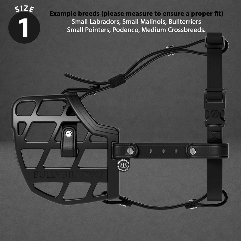 Premium Comfort Muzzle | x2 Additional Head Straps - Black