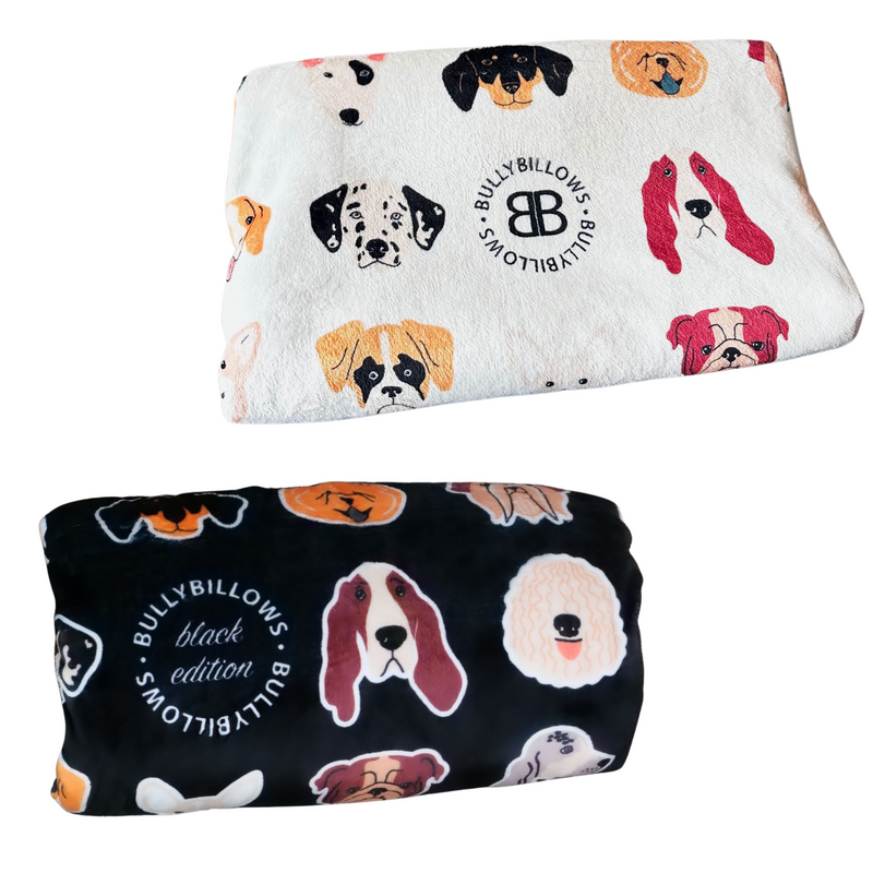 Pet Blanket Duo Bundle - Black & White Edition