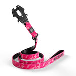 1.4m Swivel Combat Lead | Neoprene Lined, Secure Rated Clip with Soft Handle - CAMO Bubblegum