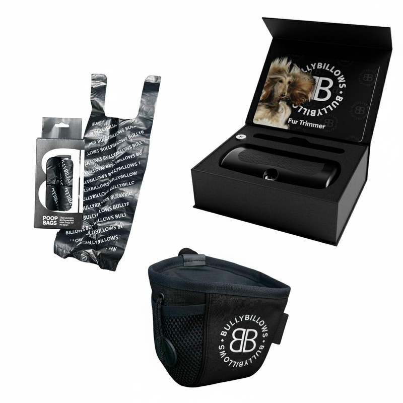 Active Essentials Bundle - Deshedding Comb &amp; Treat Pouch - Poop Bag