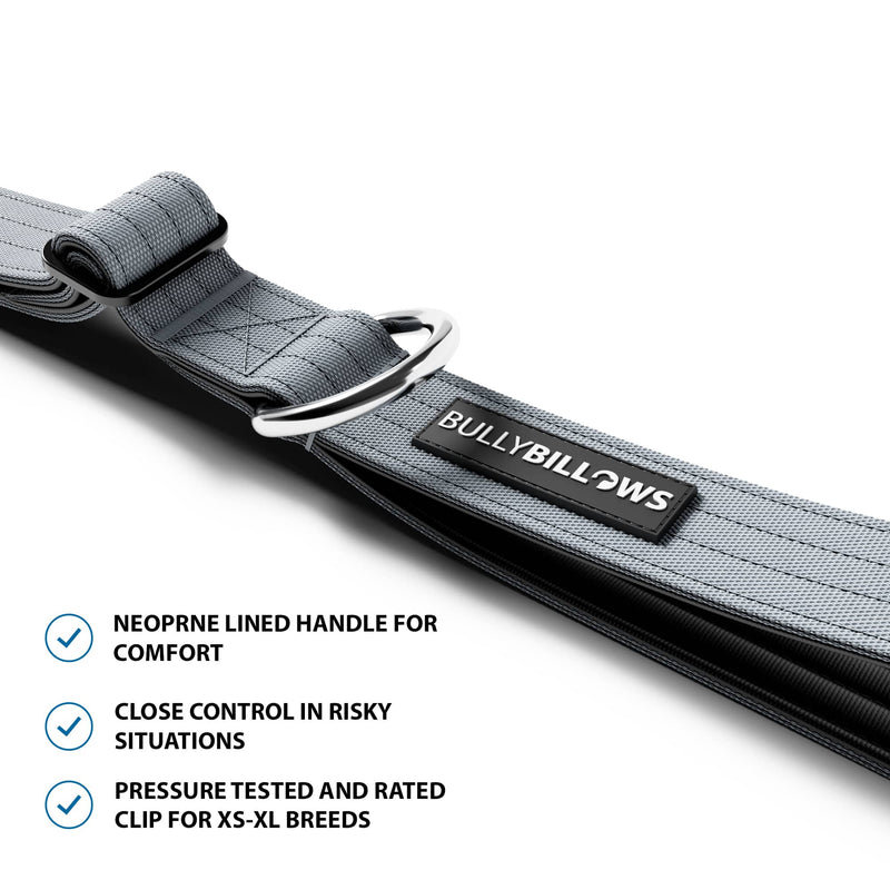 Adjustable Combat® Traffic Lead -  Metal Grey