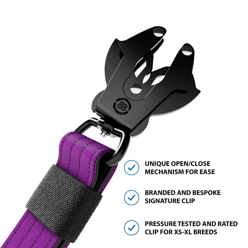 Adjustable Combat® Traffic Lead - Purple