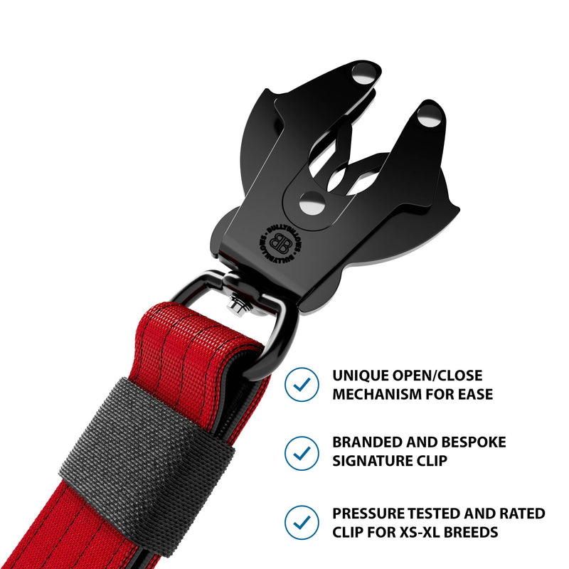 Adjustable Combat® Traffic Lead -  Red