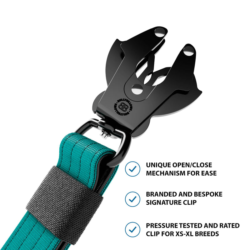 Adjustable Combat® Traffic Lead -  Turquoise