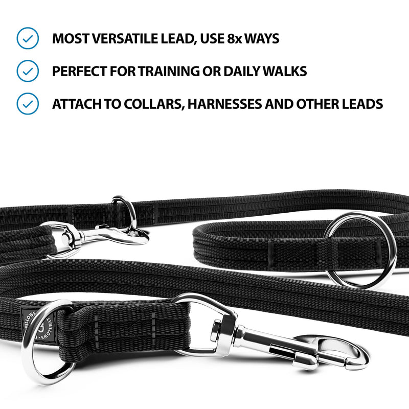 Training Double Ended Dog Lead 2m Length Black – BullyBillows