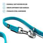 Double Ended Training Lead | All Breeds - Durable & Soft 2m Lead - Light Blue