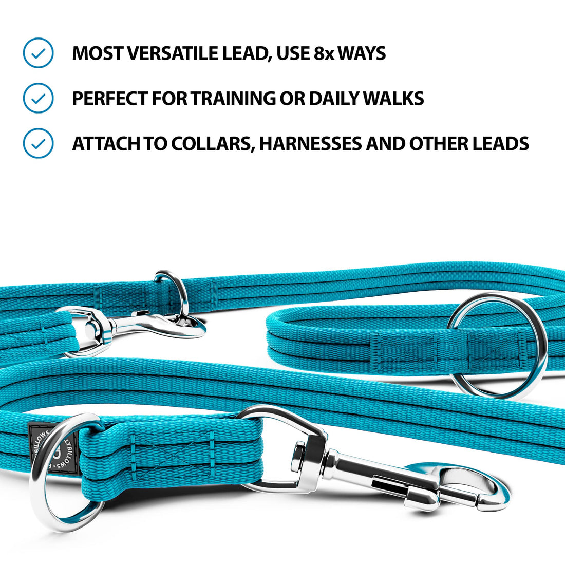 featured image of Training Double Ended Dog Lead | 2m Length -  Light Blue