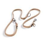 Double Ended Training Lead | All Breeds - Durable & Soft 2m Lead - Military Tan