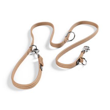 Training Double Ended Dog Lead | 2m Length -  Tan