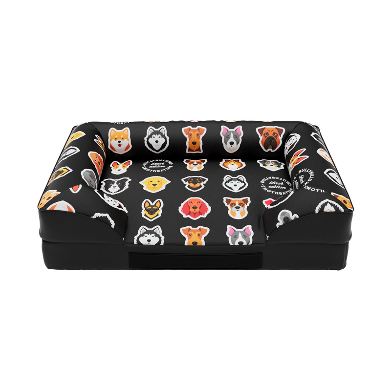 Luxury Dog Bed - Black Edition | Add your dogs name