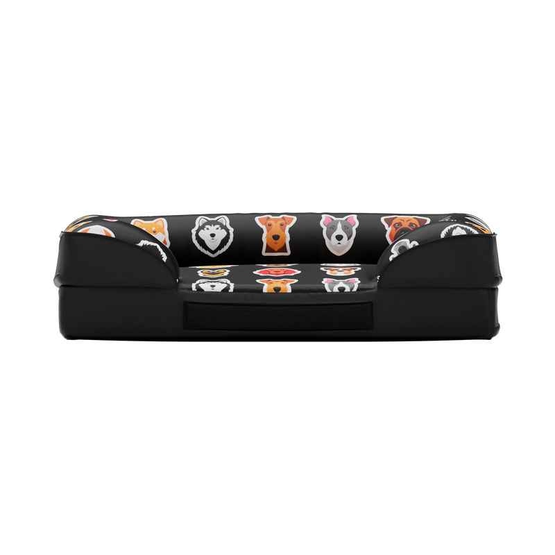 Luxury Dog Bed - Black Edition | Add your dogs name