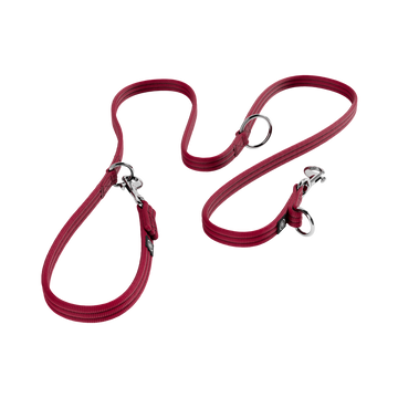 Training Double Ended Dog Lead | 2m Length -  Burgundy