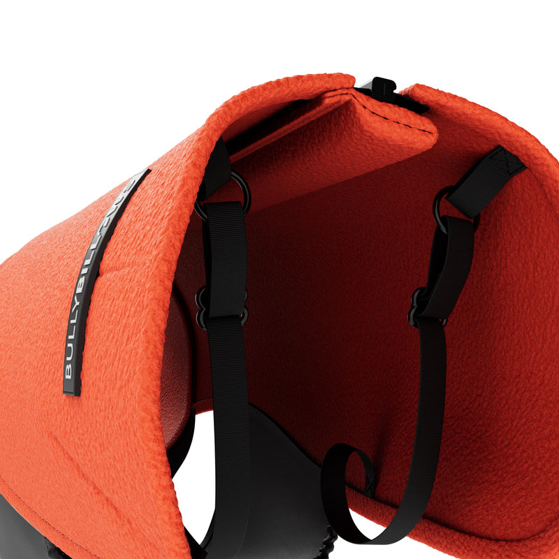 Dog Fleece With Zip - Orange