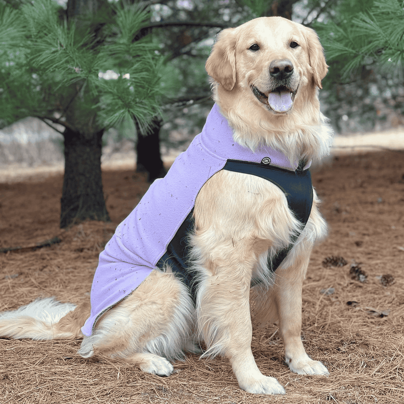 Dog Fleece With Zip - Lavender Ube