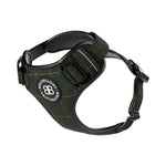 Premium Comfort Tweed Harness | Non Restrictive & Adjustable - Forest Green