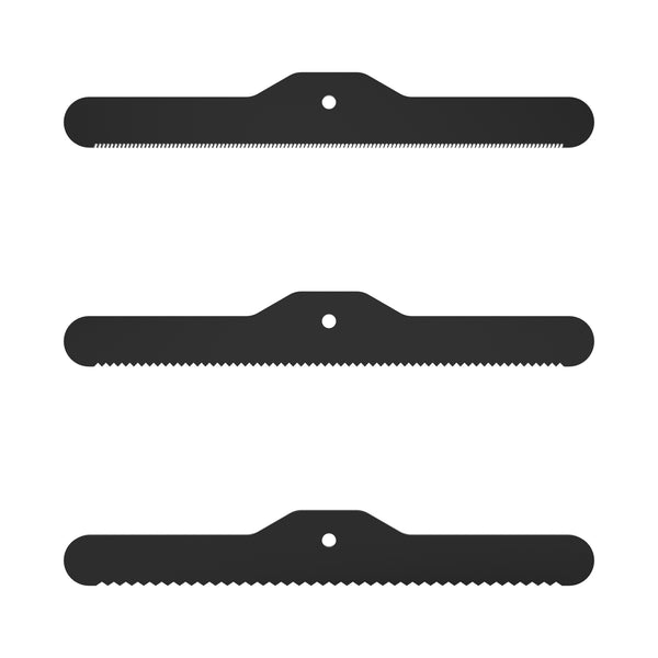 3-Piece Spare Deshedding Blade Set - Black