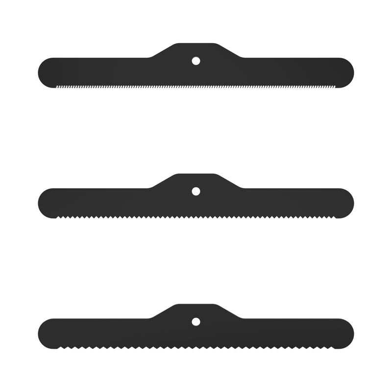 3-Piece Spare Deshedding Blade Set - Black