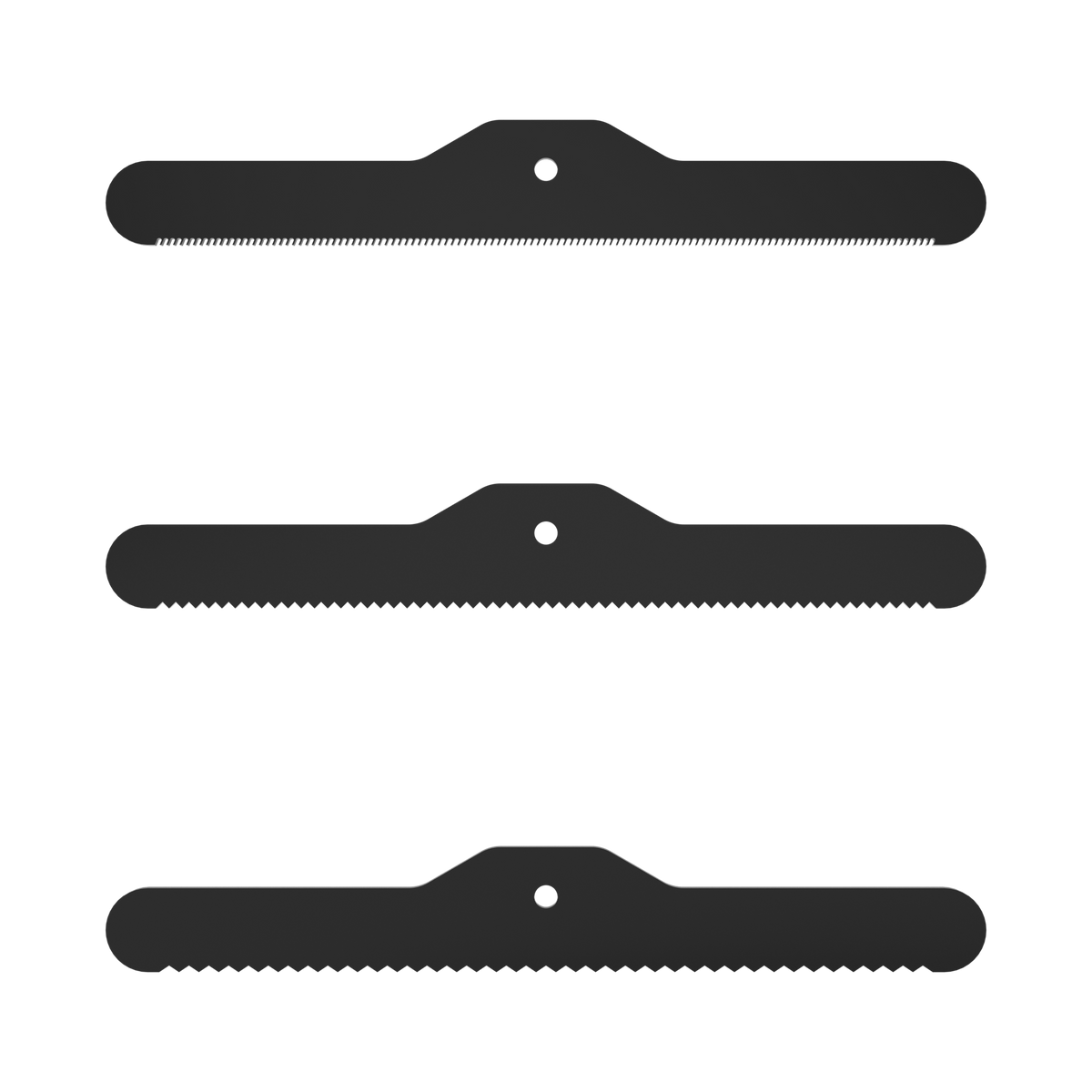BullyBilows 3Piece Spare Deshedding Blade Set Black BullyBillows