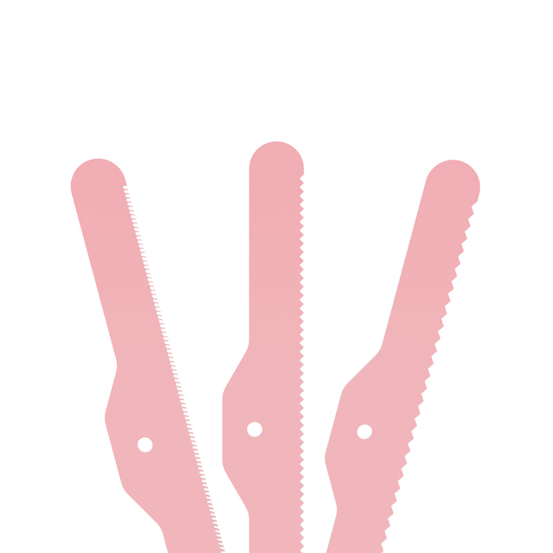 3-Piece Spare Deshedding Blade Set - Pink