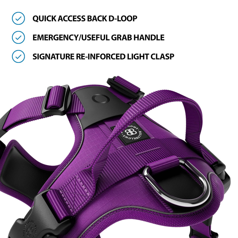 Anti Pull Hurricane Harness - With Handle - Purple