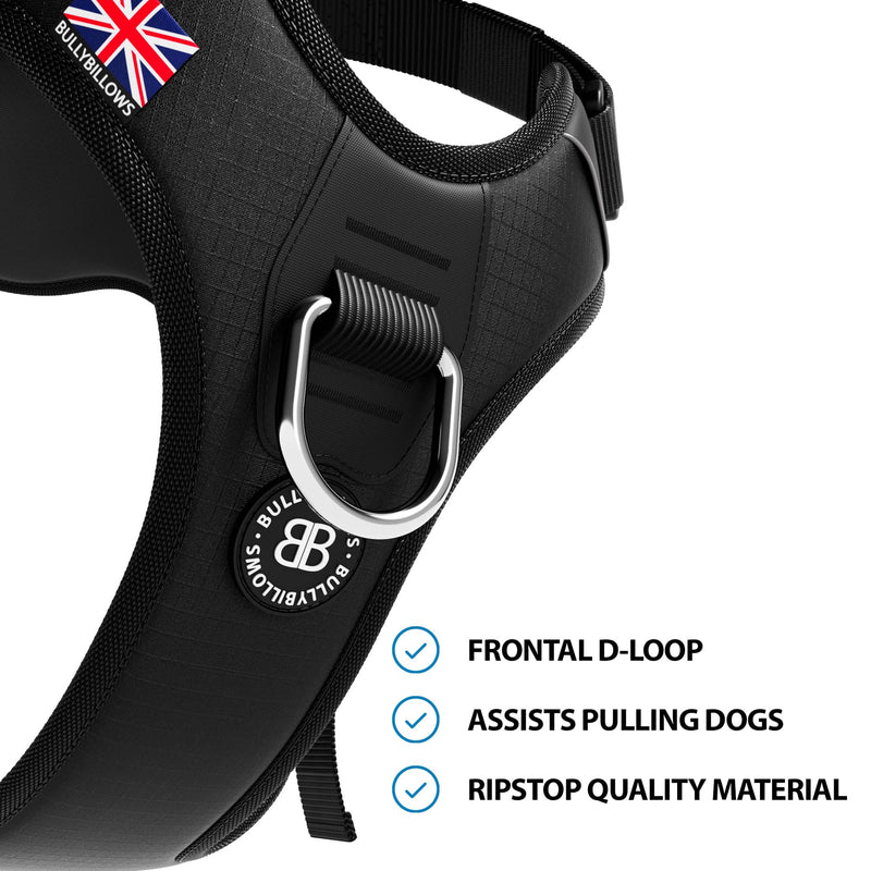 Anti Pull Hurricane Harness - With Handle - Black