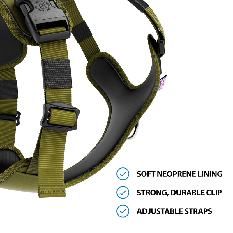 Anti Pull Hurricane Harness - With Handle - Olive Green