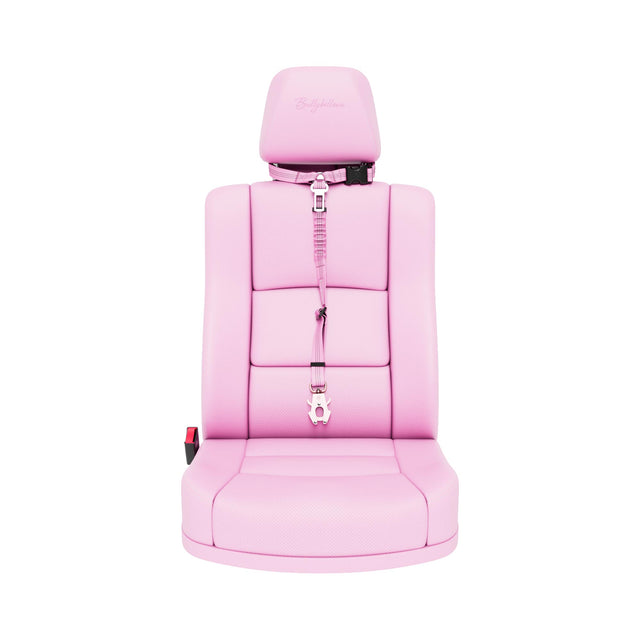 Headrest Car Seatbelt Safety Travel Accessory - Pink