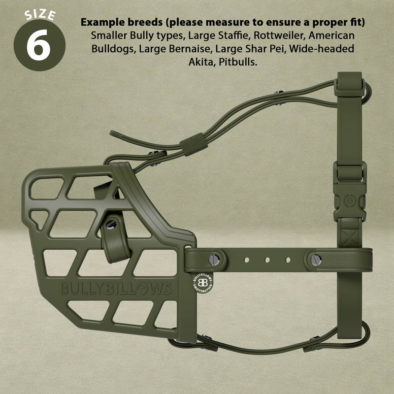 Premium Comfort Muzzle | x2 Additional Head Straps - Khaki