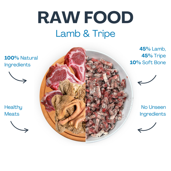 Raw Lamb and Tripe